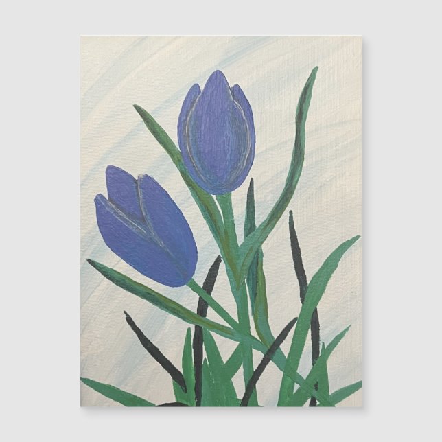 Blauwe tulpen (Voorkant)