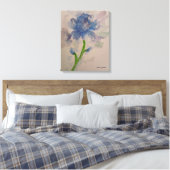 Blauwe tulpen canvas afdruk (Insitu (Slaapkamer))