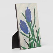 Blauwe tulpen fotoplaat (Zijkant)