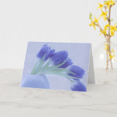 Blauwe tulpen leven nog kaart (Gele Bloem)