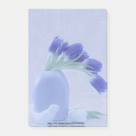 Blauwe tulpen leven nog post-it® notes