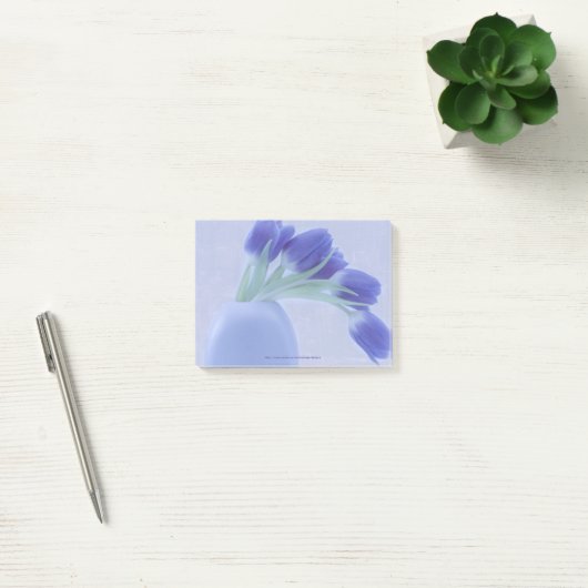 Blauwe tulpen leven nog post-it® notes (Kantoor)