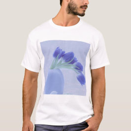 Blauwe tulpen leven nog t-shirt