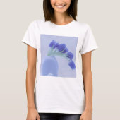 Blauwe tulpen leven nog t-shirt (Voorkant)