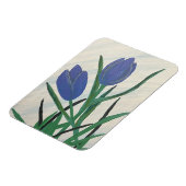 Blauwe tulpen magneet (Linkerzijde)
