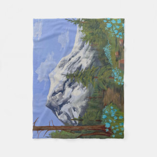 Blauwe tulpen op een wandeling fleece deken