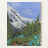 Blauwe tulpen op een wandeling planner (Achterkant)