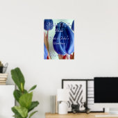 Blauwe tulpen poster (Thuiskantoor)