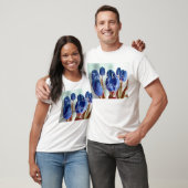 Blauwe tulpen t-shirt (Unisex)