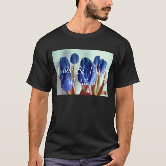Blauwe tulpen t-shirt (Voorkant)