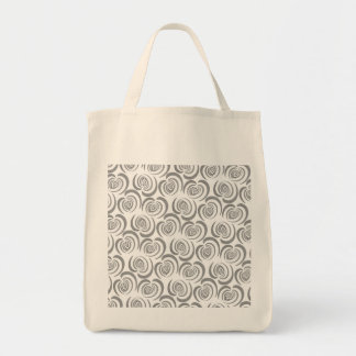 Blauwe tulpentinten van grijs tote bag
