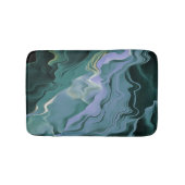 Blauwe turbulentie Acrylpour Abstracte Art Badmat (Voorkant)