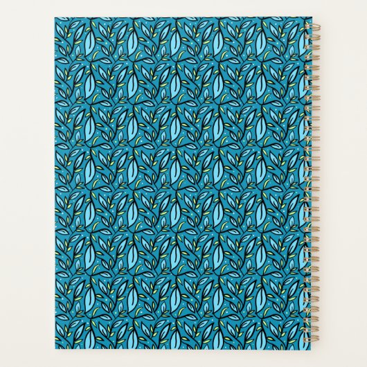 Blauwe turquoise laat droom Big Sueña en Grande ac Planner (Achterkant)