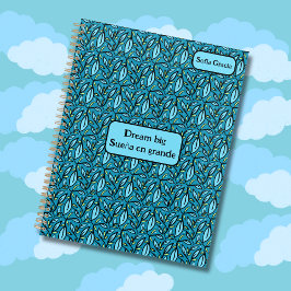 Blauwe turquoise laat droom Big Sueña en Grande ac Planner