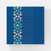 Blauwe turquoise rust