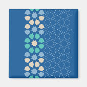 Blauwe turquoise rust magneet (Voorkant)