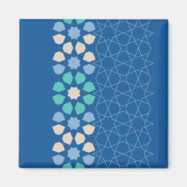 Blauwe turquoise rust magneet