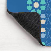 Blauwe turquoise rust muismat (Hoek)