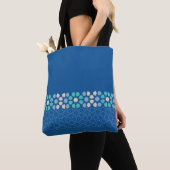 Blauwe turquoise rust tote bag (Dichtbij)
