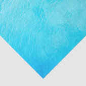 Blauwe, Turquoise Swirling Caribbean Waters Tissuepapier (Detail)