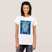Blauwe Turtle T-shirt (Voorkant volledig)