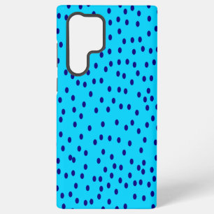 Blauwe twee getinte stippen samsung galaxy hoesje