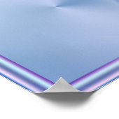 Blauwe twist poster (Hoek)