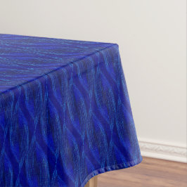 Blauwe twist tafelkleed
