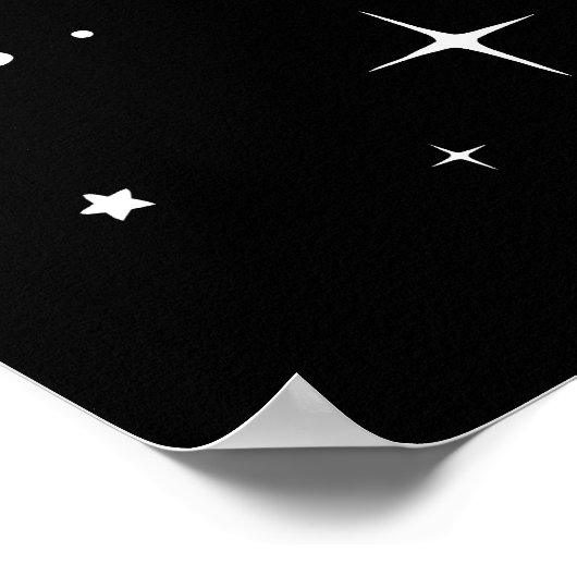 Blauwe tylosaurus dinos in de ruimte poster (Hoek)