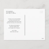 Blauwe Typografie Foto Collage Happy Hanukkah Feestdagenkaart (Achterkant)