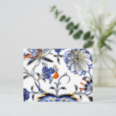 Blauwe uien  China Patroon Briefkaart (Staand voorkant)