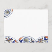 Blauwe uien  China Patroon Briefkaart (Achterkant)
