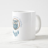 Blauwe Uil Droomvanger Grote Koffiekop (Voorkant rechts)