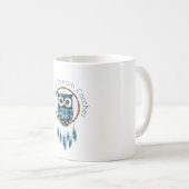 Blauwe Uil Droomvanger Koffiemok (Voorkant rechts)