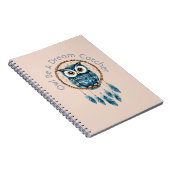 Blauwe Uil Droomvanger Notitieboek (Rechterzijde)