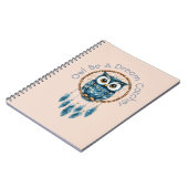 Blauwe Uil Droomvanger Notitieboek (Linkerzijde)