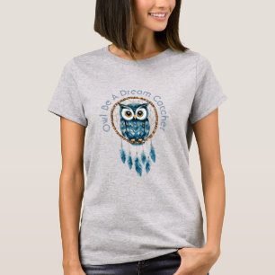Blauwe Uil Droomvanger T-shirt