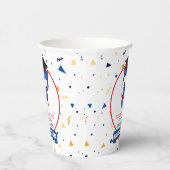 Blauwe Uil Kleuterschool Afstuderen 8oz Papier Cup Papieren Bekers (Rechts)