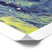 Blauwe uil poster (Hoek)