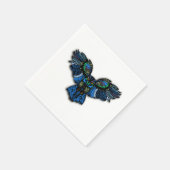 Blauwe Uil Servetten (Hoek)