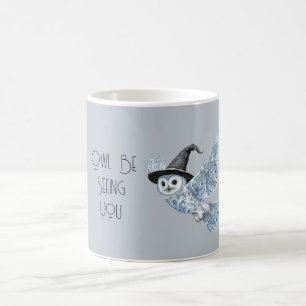 Blauwe Uil Ziet Je Halloween Koffiemok
