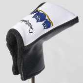 Blauwe Uilen Ontwerp op Maat Golfheadcover (3/4 voorkant)