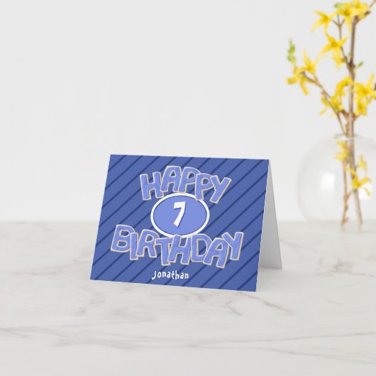 " blauwe - uitkoekjes " jongens gefeliciteerd met  kaart (Gele Bloem)