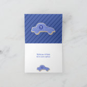 " blauwe - uitkoekjes " jongens gefeliciteerd met  kaart (Binnen)