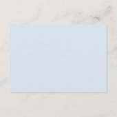 Blauwe uitnodiging Insert, Caroline Wedding Informatiekaartje (Achterkant)