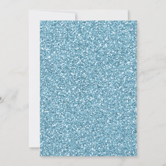 Blauwe uitnodiging om met de hand te schrijven voo (Achterkant)