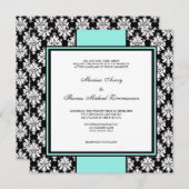 Blauwe uitnodigingen (Voorkant / Achterkant)