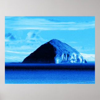 Blauwe Uitzichten Ailsa Craig Firth of Clyde Scotl Poster