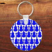 Blauwe Ukuleles Sleutelhanger (Voorkant)
