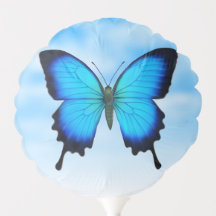 Blauwe Ulysses Swallowtail vlinder ballon